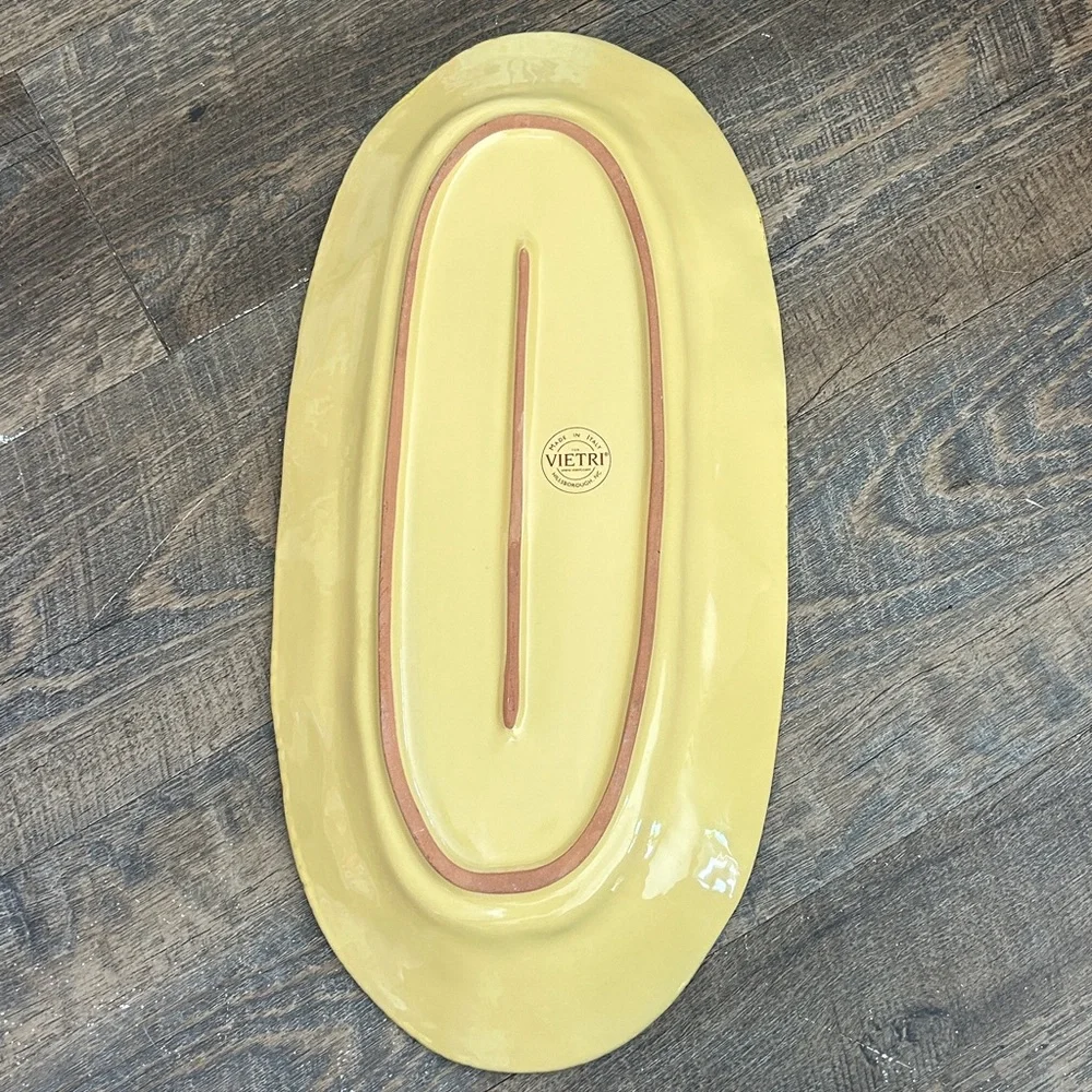 Vietri, Italy! Fiori Di Bosco  Tray Oval Serving Dish 16